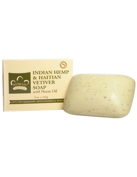 Indian Hemp & Haitian Vetiver Soap with Neem Oil 