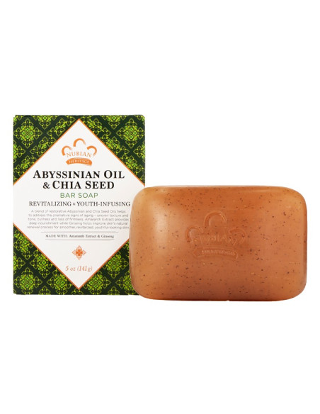 Abyssinian & Chia Seed Bar Soap with Amaranth Extract and Ginseng