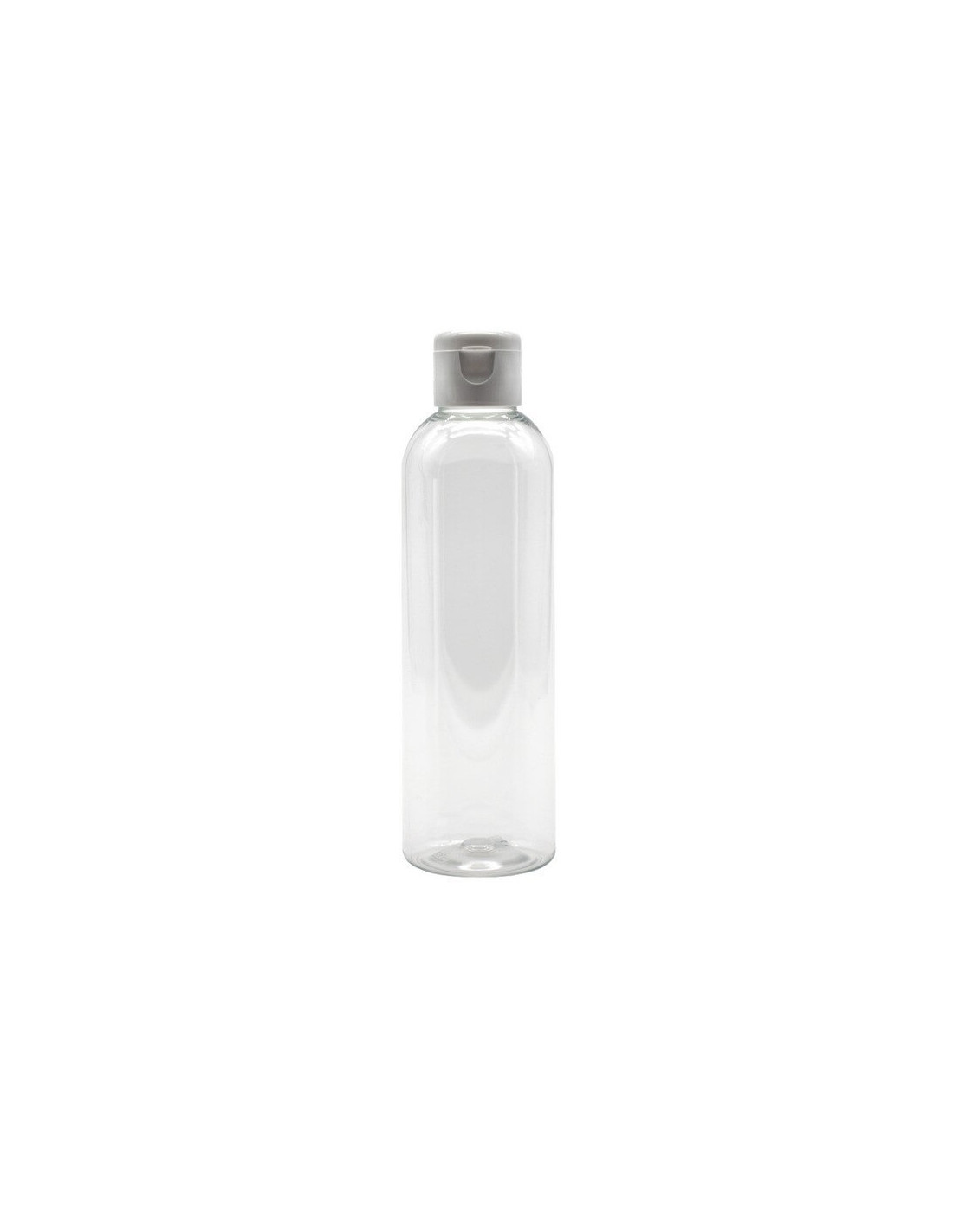 Bouteille transparente en plastique PET avec bouchon orange 600ml 152mm  H244mm