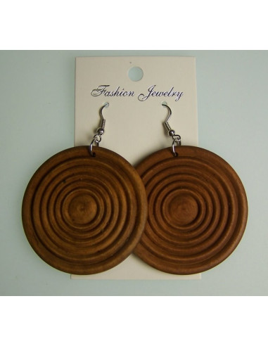 Boucles d'oreilles en bois