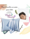 Taie d'oreiller en satin pour bébé