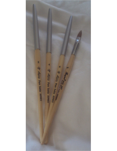 Kit pinceaux pure Kolinsky