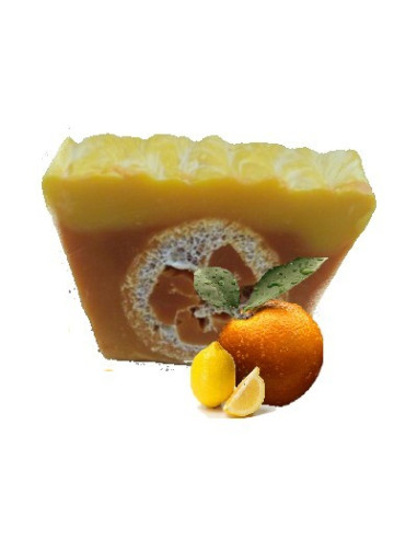 Savon Loofah karitÃ© - Citron/Orange douce