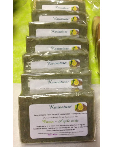 Savon Karité Citron - Argile verte