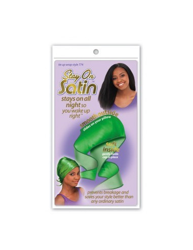 Bonnet en satin - Tie Up Wrap Bonnet