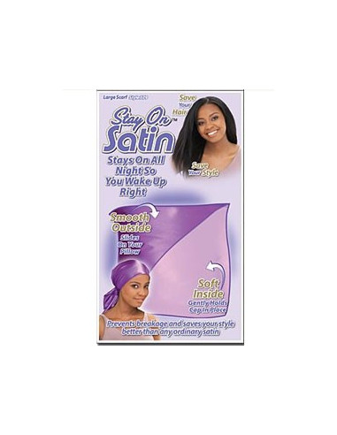 Bonnet en satin - Large scarf Style Bonnet